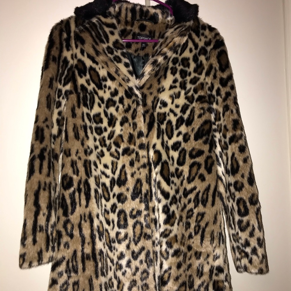 Topshop cheetah coat